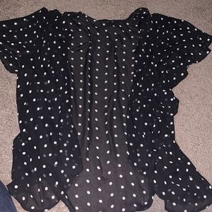 Dotted lace blouse